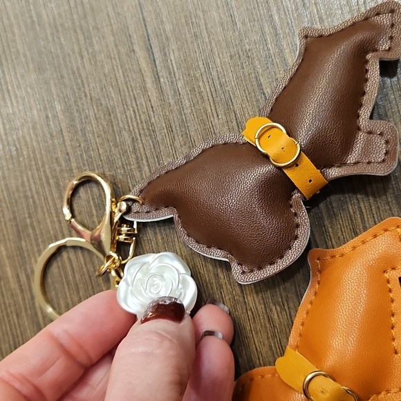 NEW Dog + Charm Keychain/Bag Charm - Picture 7 of 7